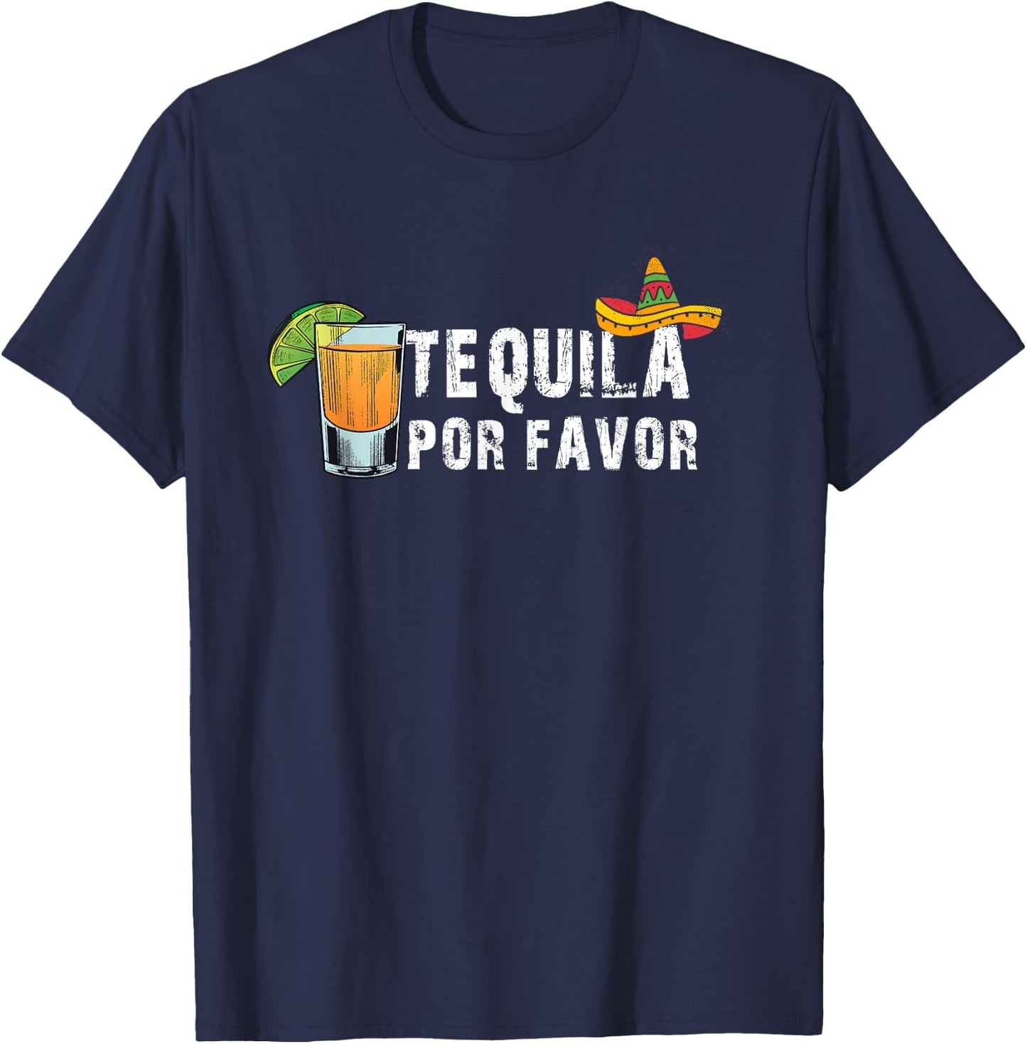 Tequila Por Favor T-Shirt - T-Shirt | Navy