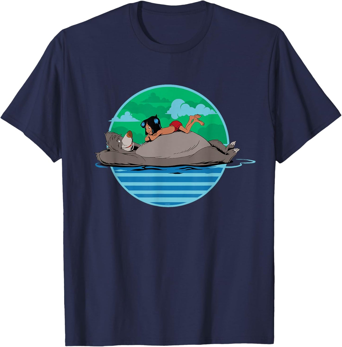 Disney The Jungle Book Baloo and Mowgli T-Shirt - T-Shirt | Navy