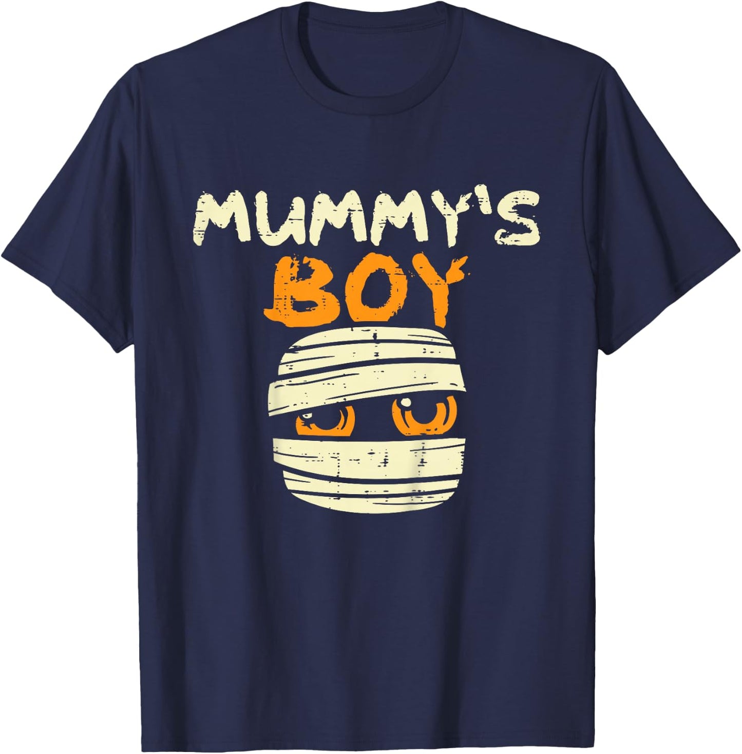 Kids Mummy's Boy Funny Cute Toddler Boys Halloween Kids Baby T-Shirt - T-Shirt | Navy