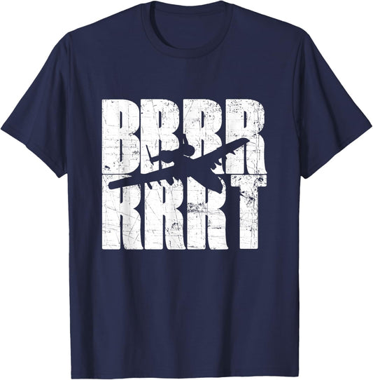 BRRRRT A-10 For USA Military Veterans T-Shirt - T-Shirt | Navy