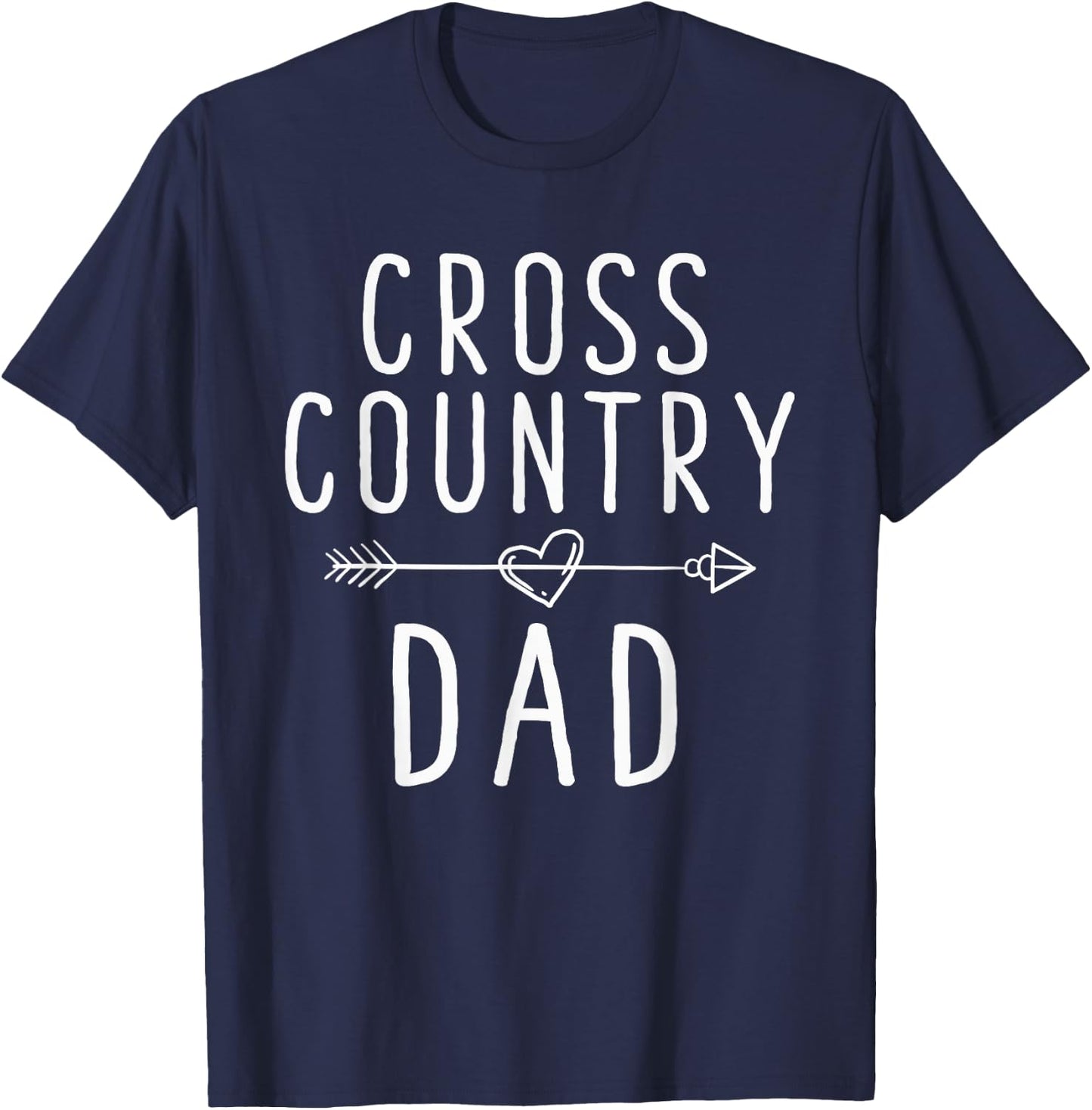 Cross Country Dad - Track And Field Running T-Shirt - T-Shirt | Navy