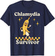 Funny Banana Chlamydia Survivor T-Shirt - T-Shirt | Navy