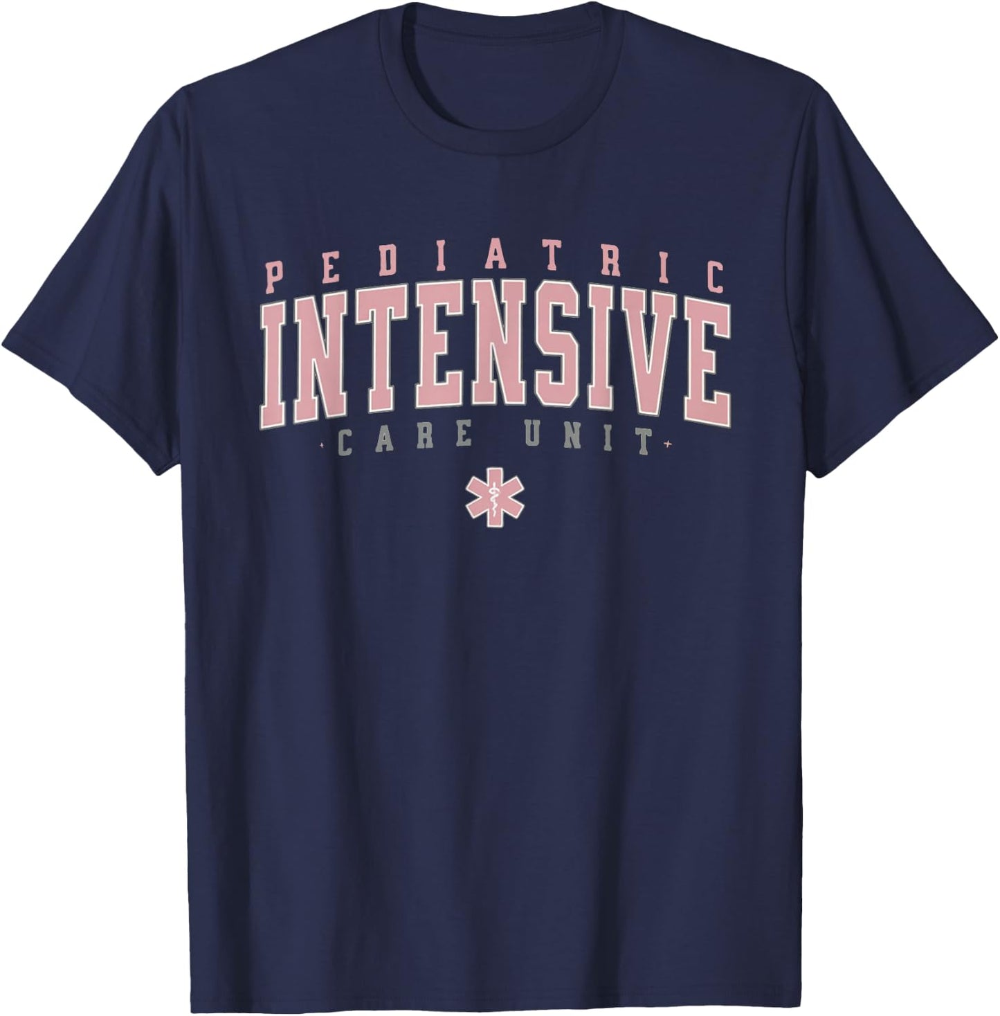 Vintage Pediatric Intensive Care Unit PICU Nurse Graduation T-Shirt - T-Shirt | Navy