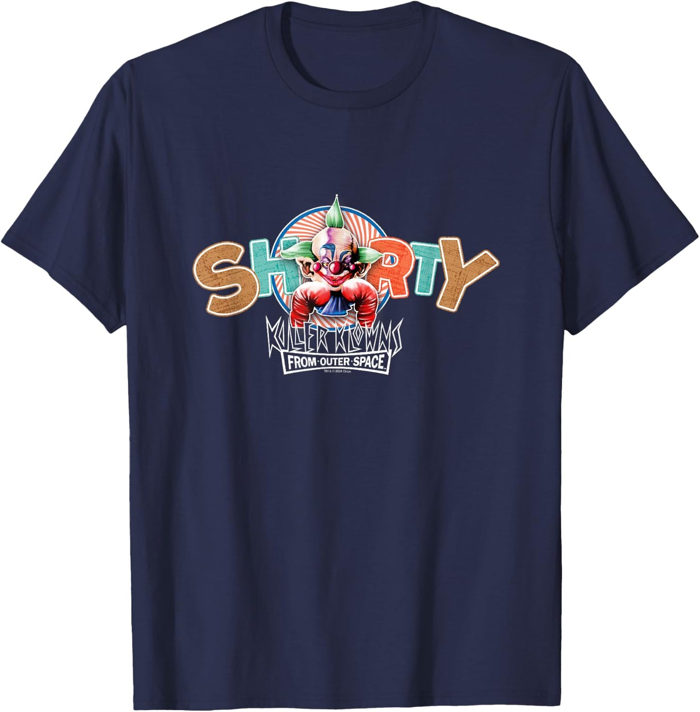 Killer Klowns from Outer Space Shorty Klown Big Chest Poster T-Shirt - T-Shirt | Navy