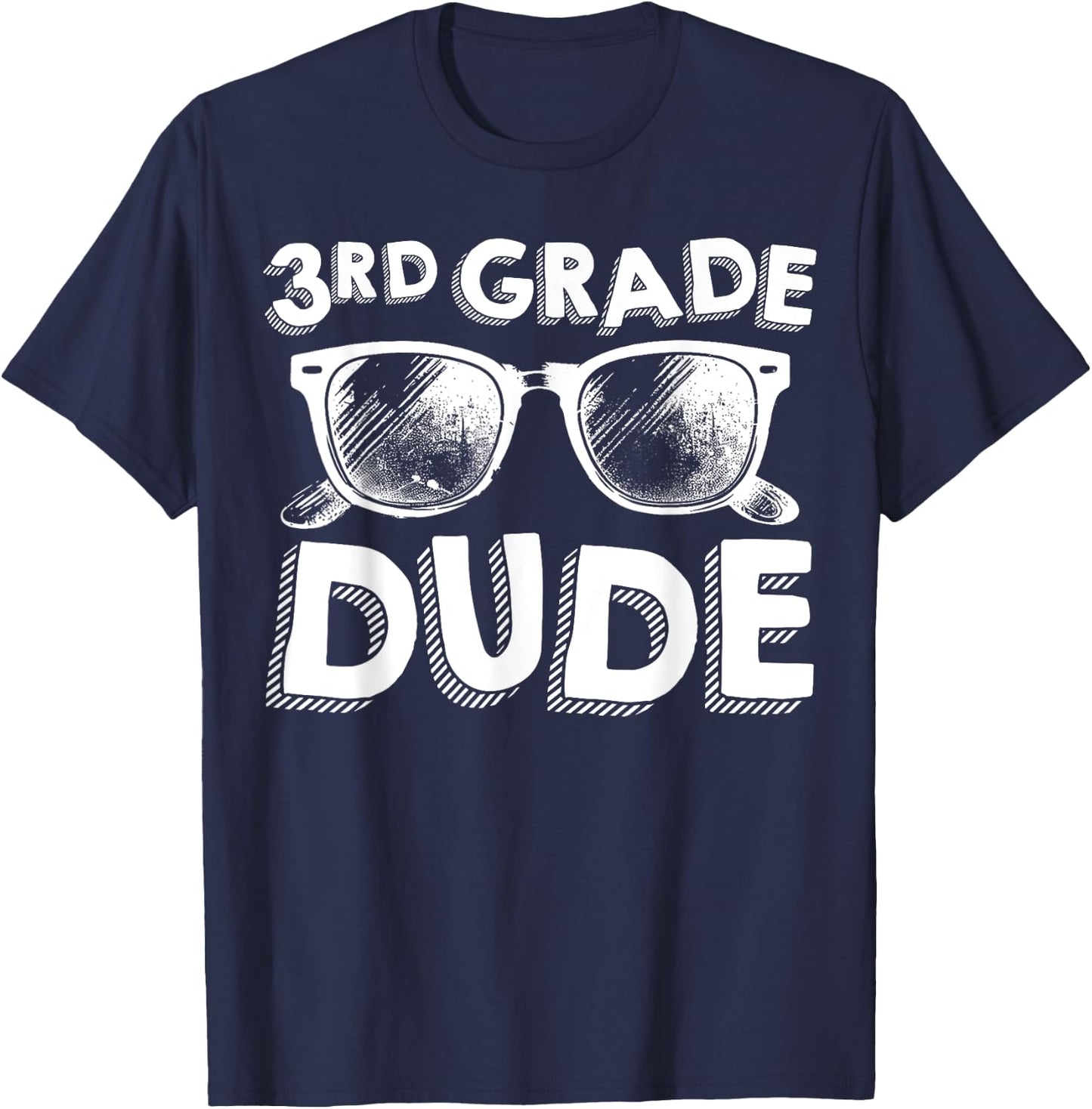 3rd Grade Dude Shirt Funny Back To School Third Grade Gift T-Shirt - T-Shirt | Navy