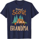 Proud Scout Grandma Camping Scout Scouting Leader Adventure T-Shirt - T-Shirt | Navy