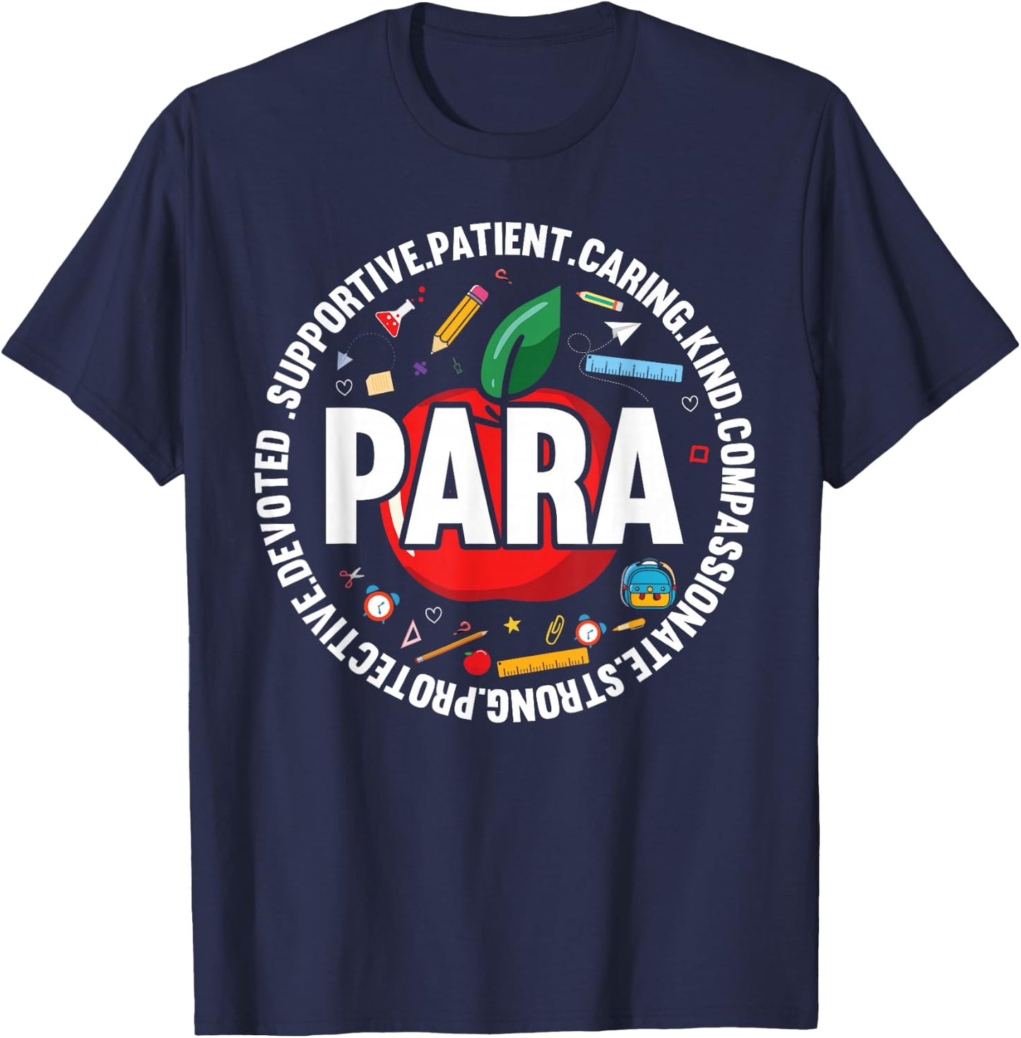 Paraprofessional Appreciation Para Parapro T-Shirt - T-Shirt | Navy