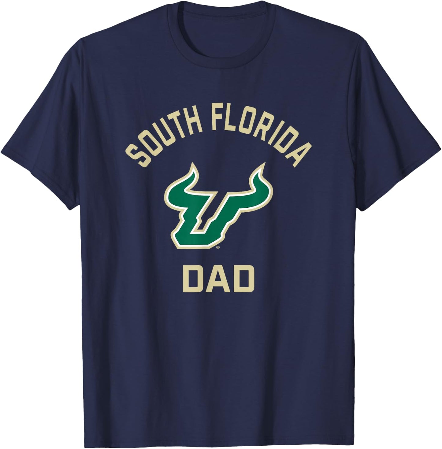 University of South Florida USF Bulls Arched Dad T-Shirt - T-Shirt | Navy