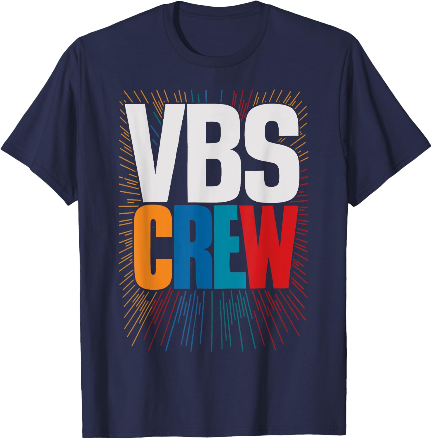 VBS Crew Faith-Based Gathering Sunday School Teacher T-Shirt - T-Shirt | Navy