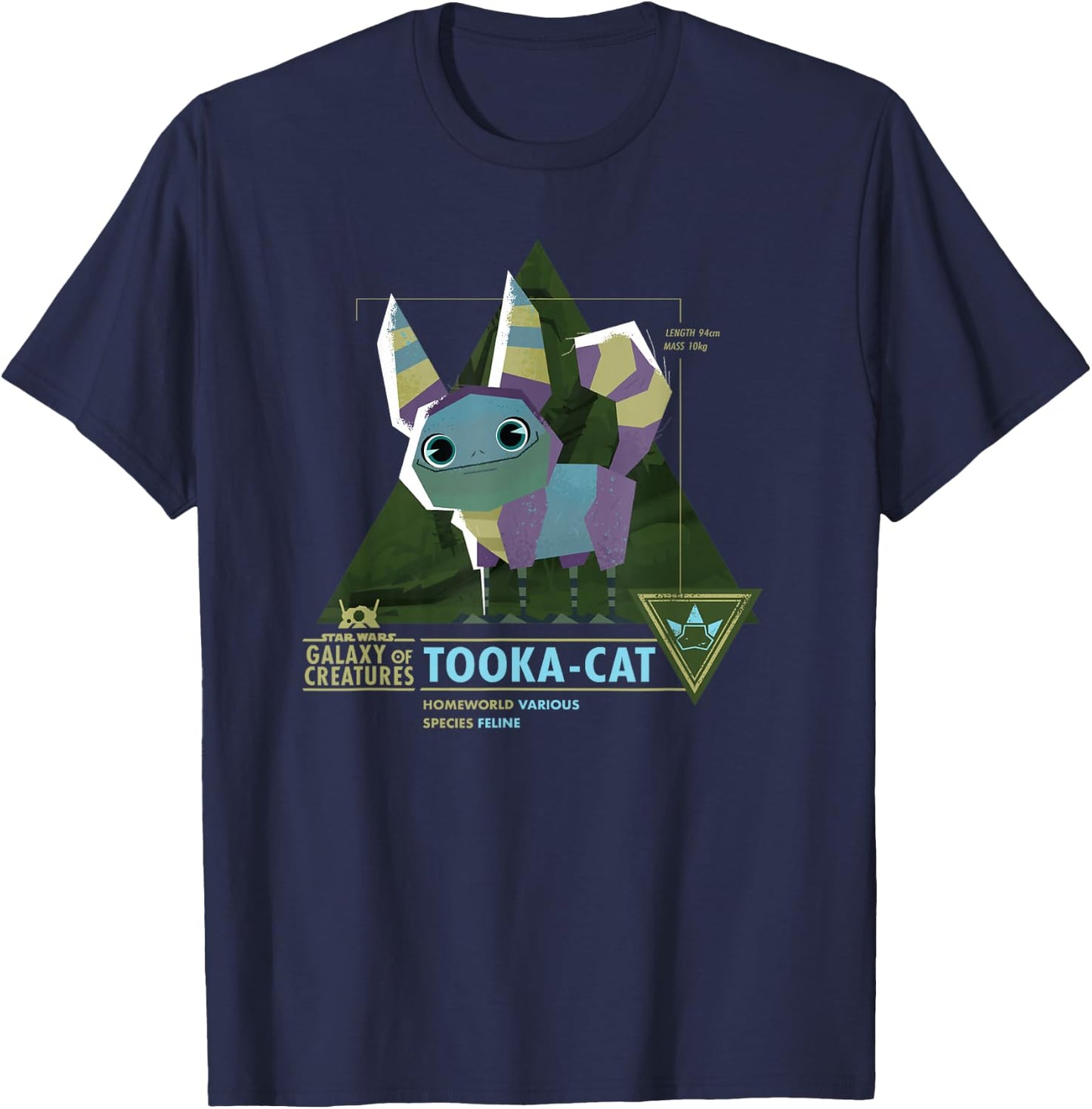 Star Wars Galaxy of Creatures Tooka-Cat Feline T-Shirt - T-Shirt | Navy