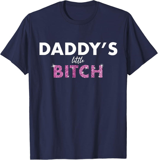 Daddy's Bitch FetishSlave Devote Role Play Sugar Daddy T-Shirt - T-Shirt | Navy