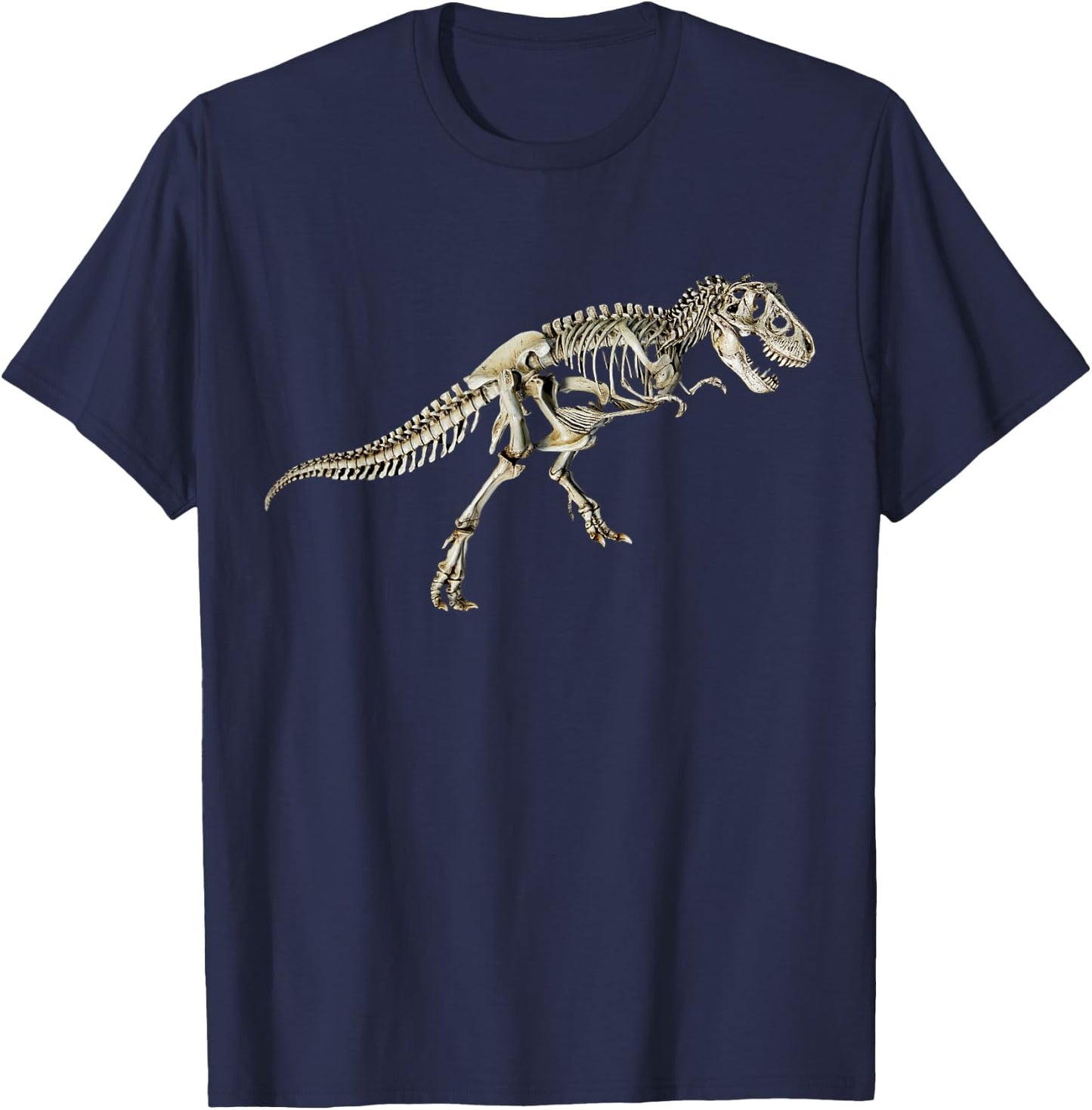 realistic Skeleton Dinosaur Tyrannosaurus rex skull T-Rex T-Shirt - T-Shirt | Navy