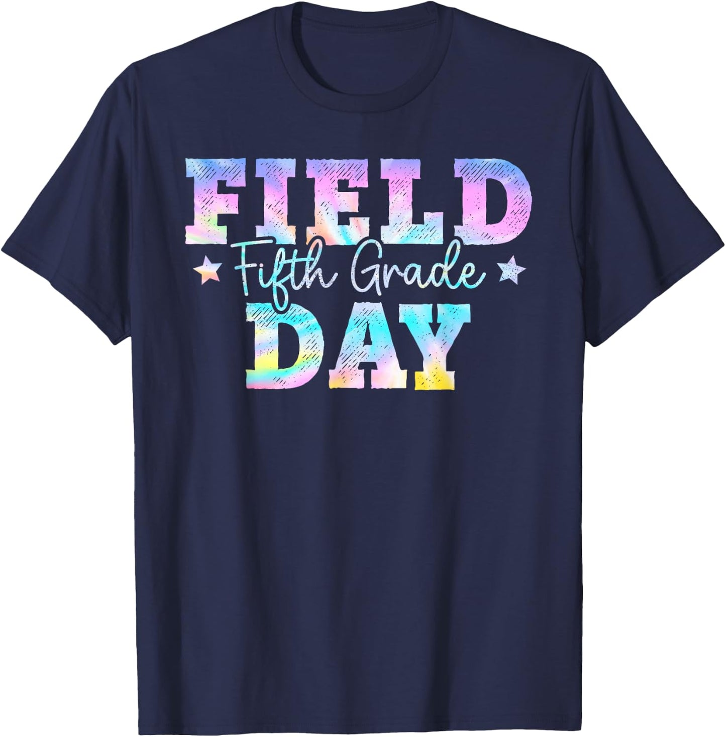 5th Grade Field Day 2024 Fifth Grade Tie dye Teacher Student T-Shirt - T-Shirt | Navy