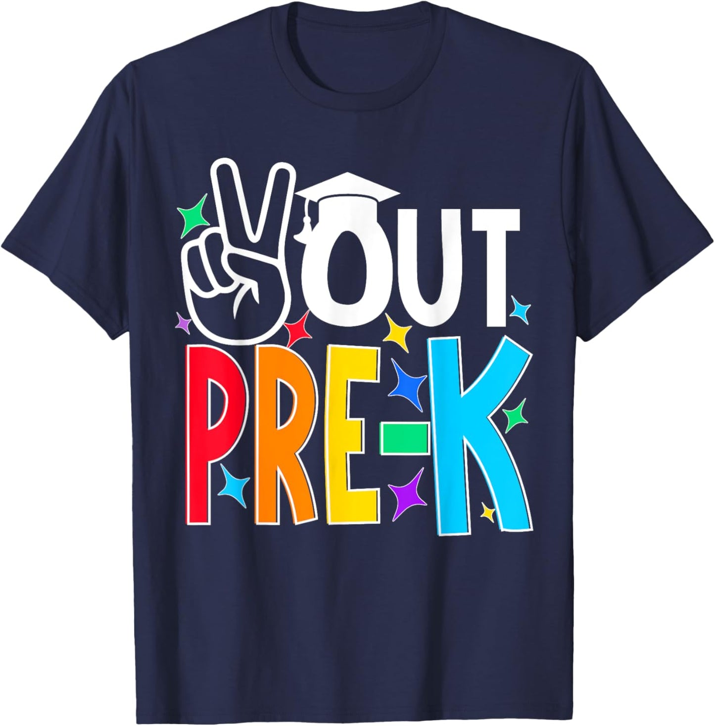 Peace Out Pre Kindergarten Last Day of Pre-k kids T-Shirt - T-Shirt | Navy