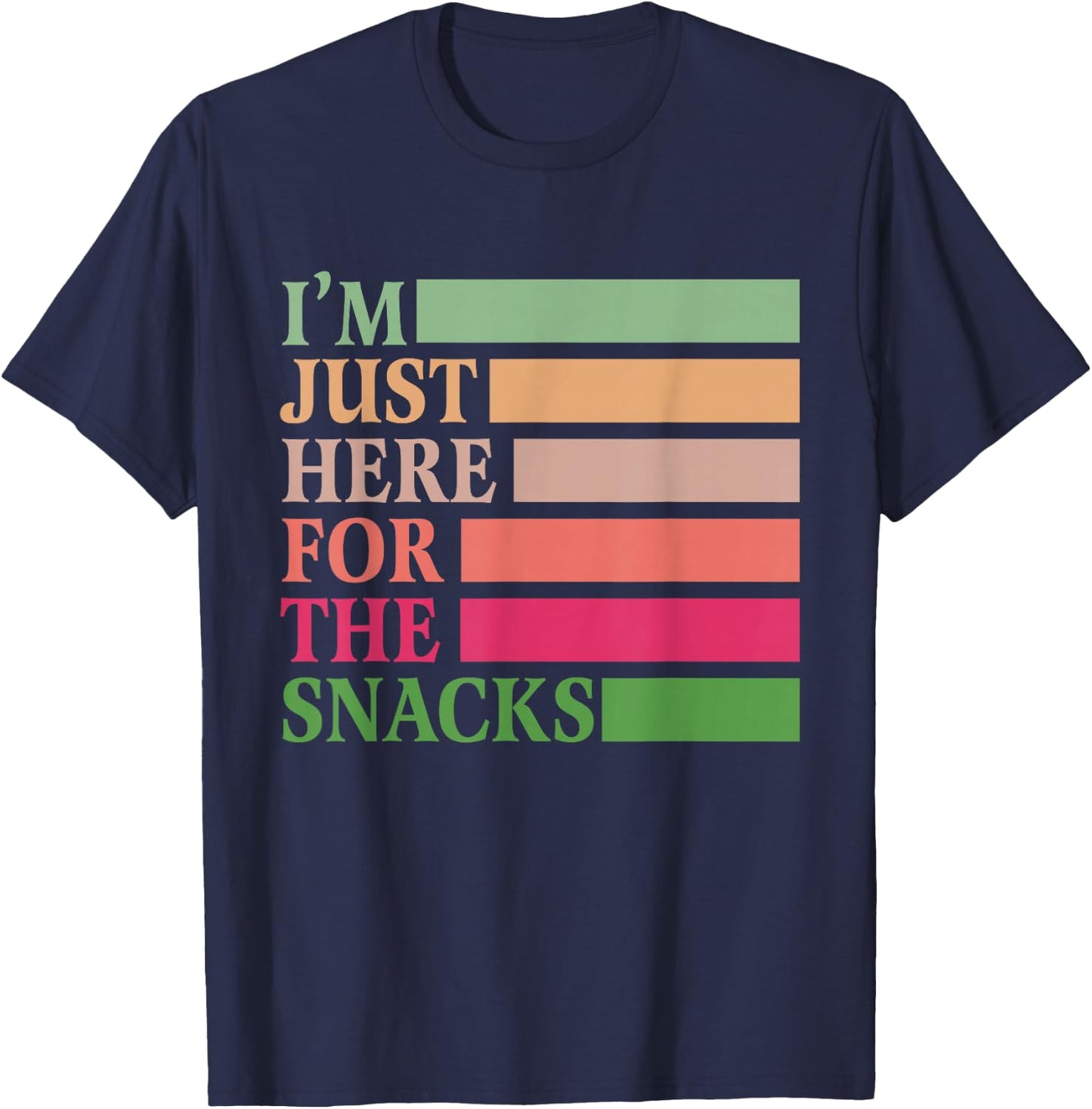 I'm Just Here For The Snacks Vintage Funny Food Toddler T-Shirt - T-Shirt | Navy