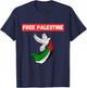 Free Palestine Save Gaza Support the Palestinians T-Shirt - T-Shirt | Navy