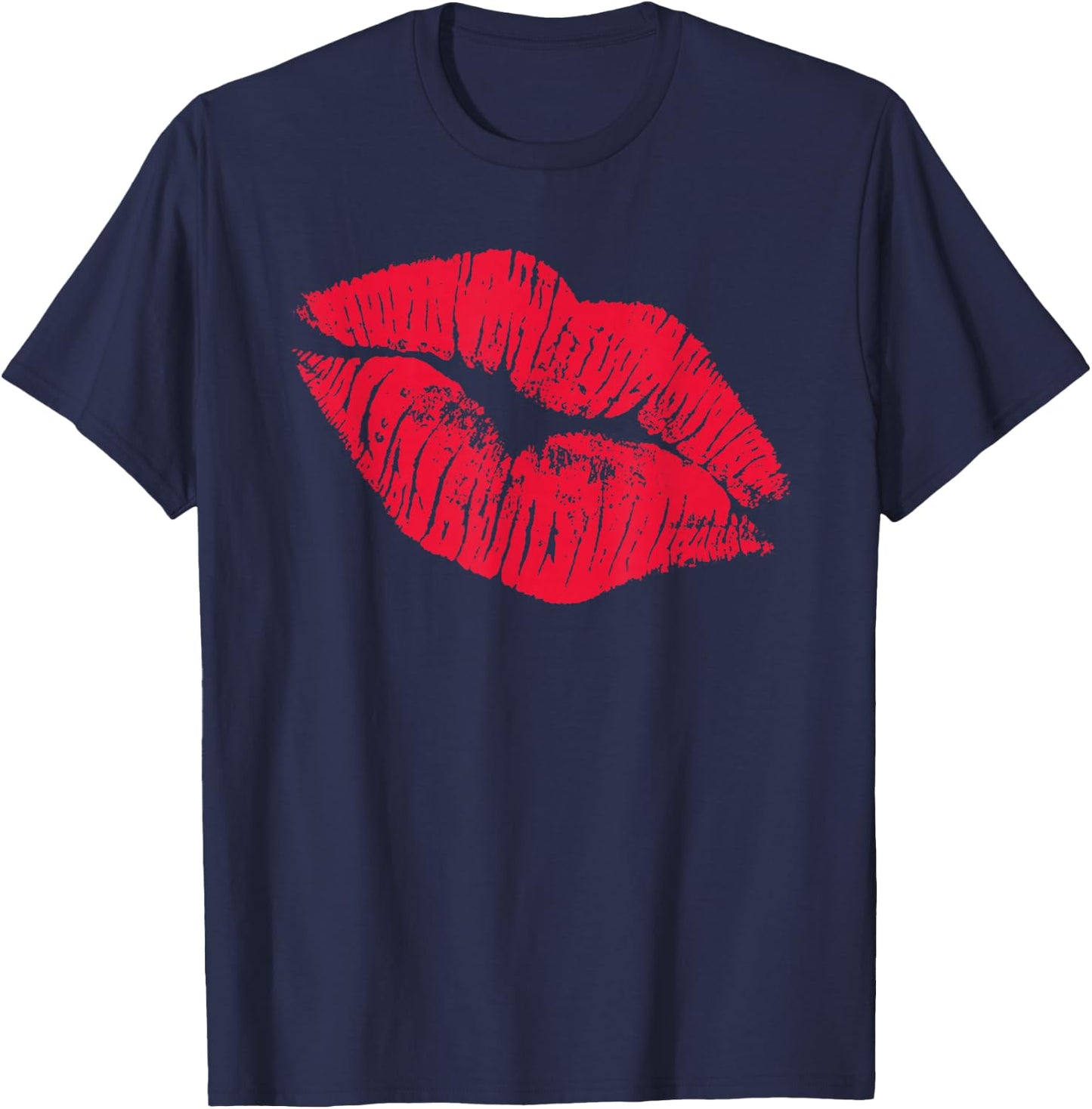 Red Lips T Shirt T-Shirt - T-Shirt | Navy