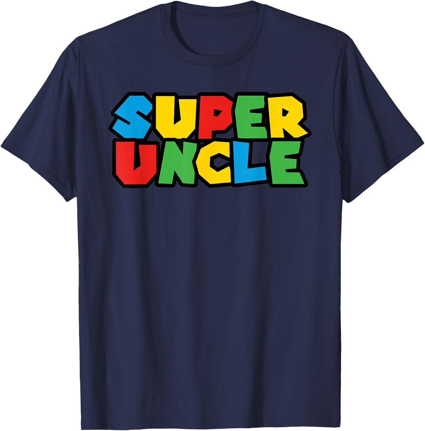 Superhero Uncle Gift from Nephew or Niece - Super Uncle T-Shirt - T-Shirt | Navy