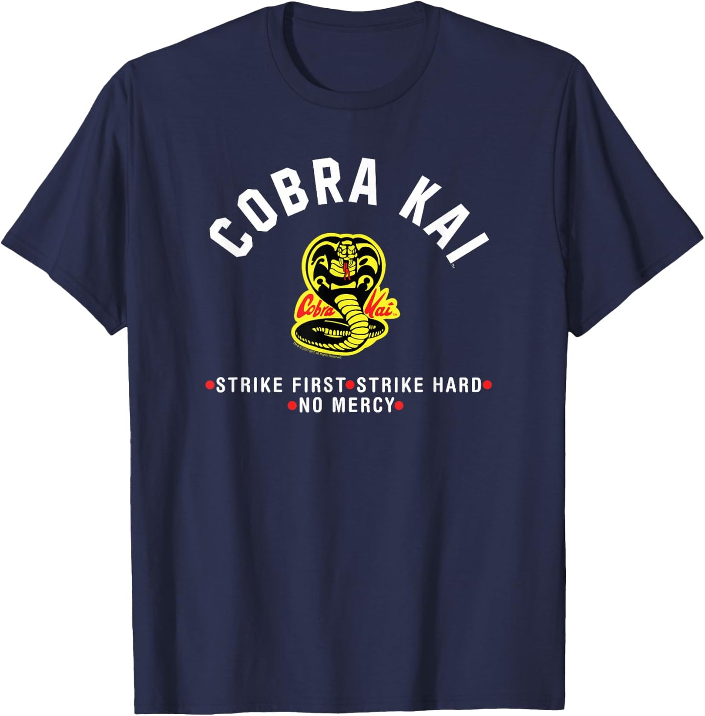 Cobra Kai Modern Cobra Logo TV Show T-Shirt - T-Shirt | Navy