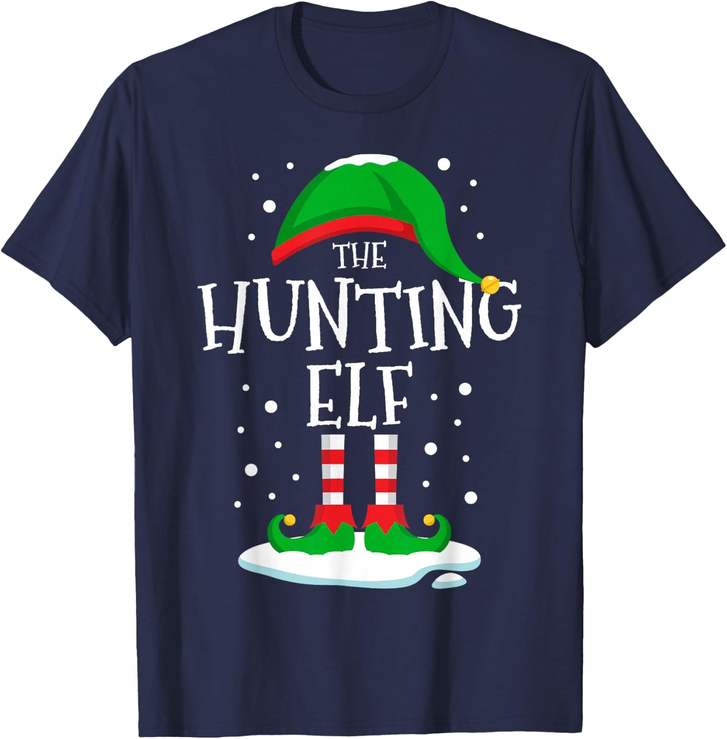 The Hunting Elf Christmas Family Matching Xmas Group Men T-Shirt - T-Shirt | Navy