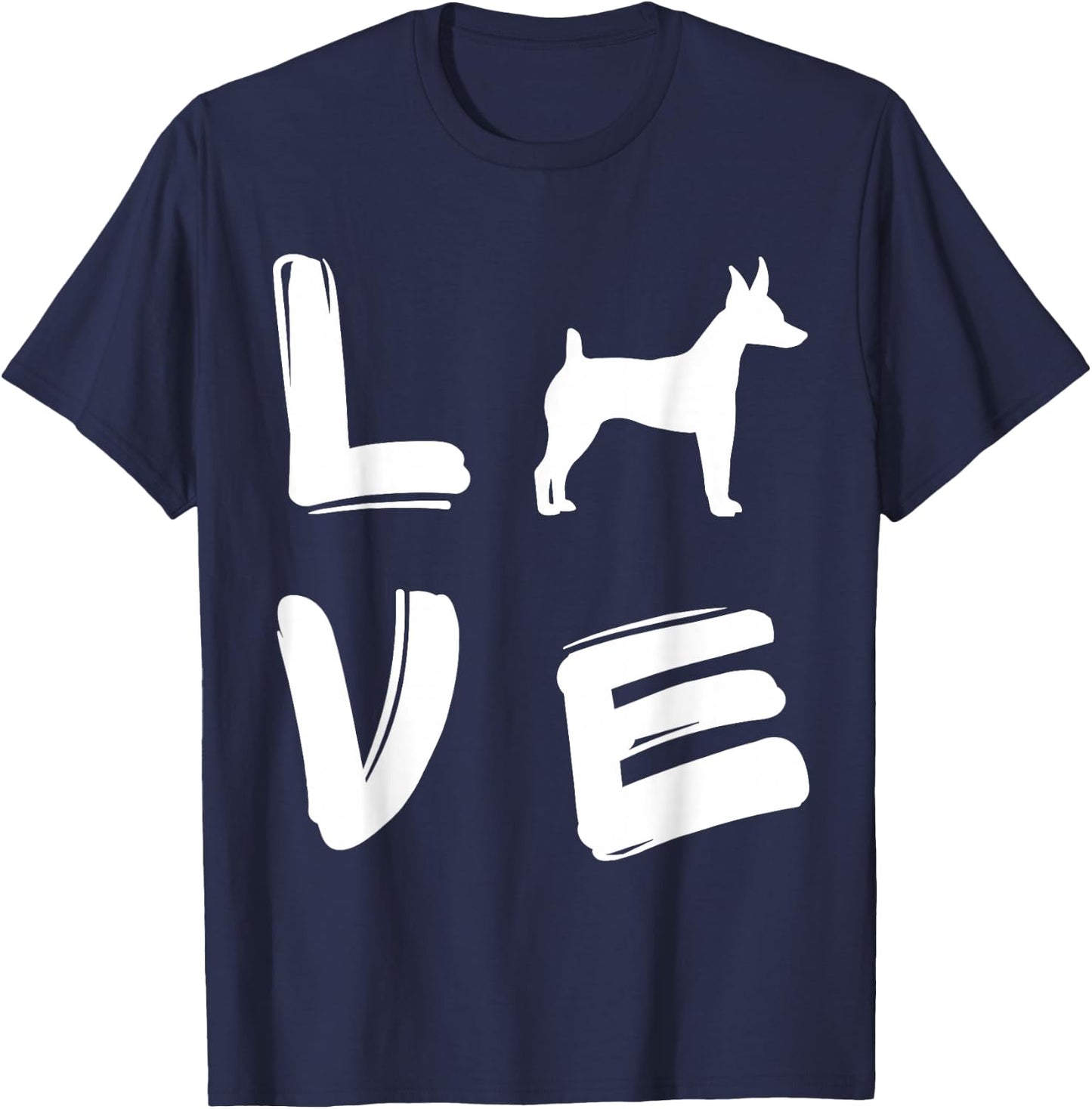 Love Toy Fox Terrier T-Shirt - T-Shirt | Navy
