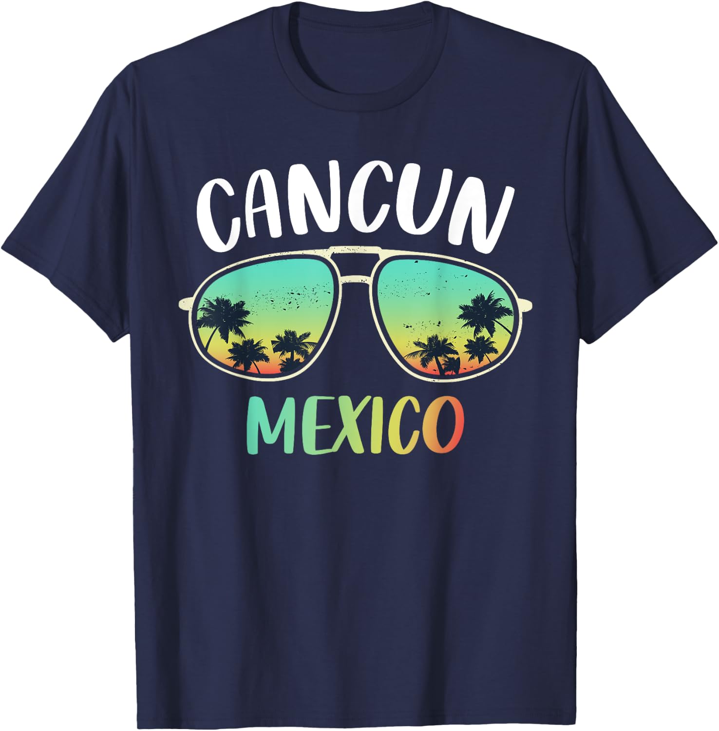 Cancun Mexico Souvenir Shirt Family Matching Vacation Cancun T-Shirt - T-Shirt | Navy