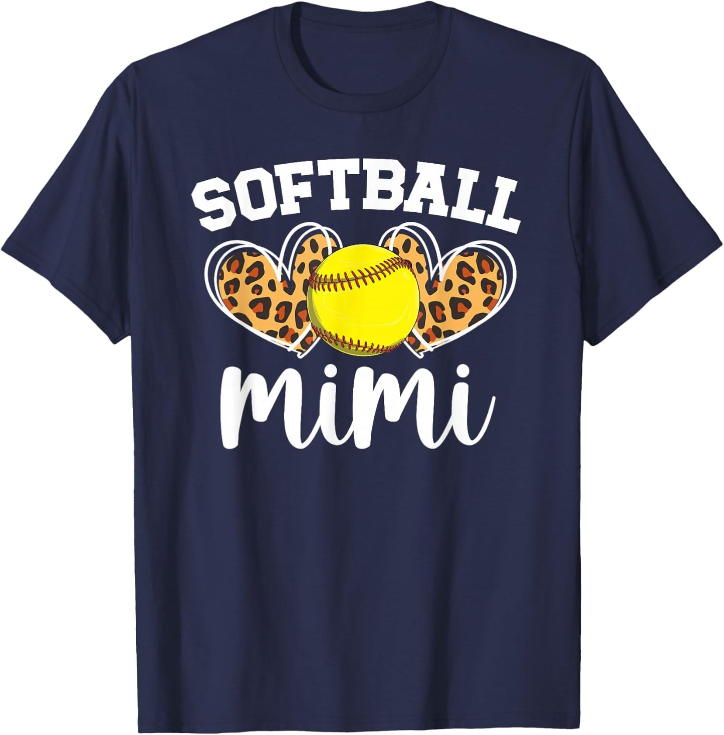 Softball Mimi Proud Mimi Of A Softball Player Mimi T-Shirt - T-Shirt | Navy