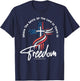 Where The Spirit Of The Lord Is There Is Freedom Patriotic Men T-Shirt - T-Shirt | Navy