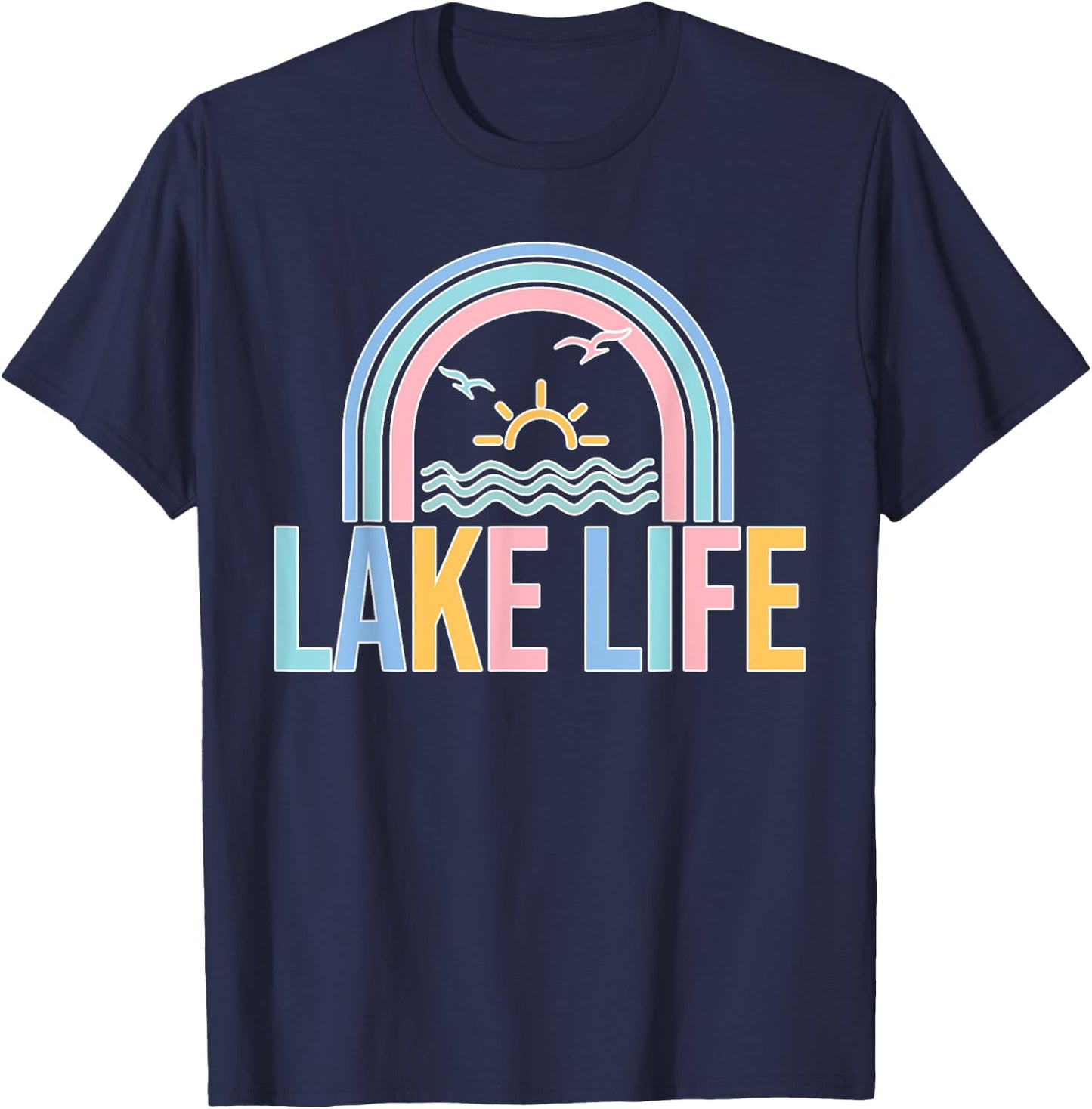 Lake Mode An Lake Life Summer Holiday Women's Lake T-Shirt - T-Shirt | Navy