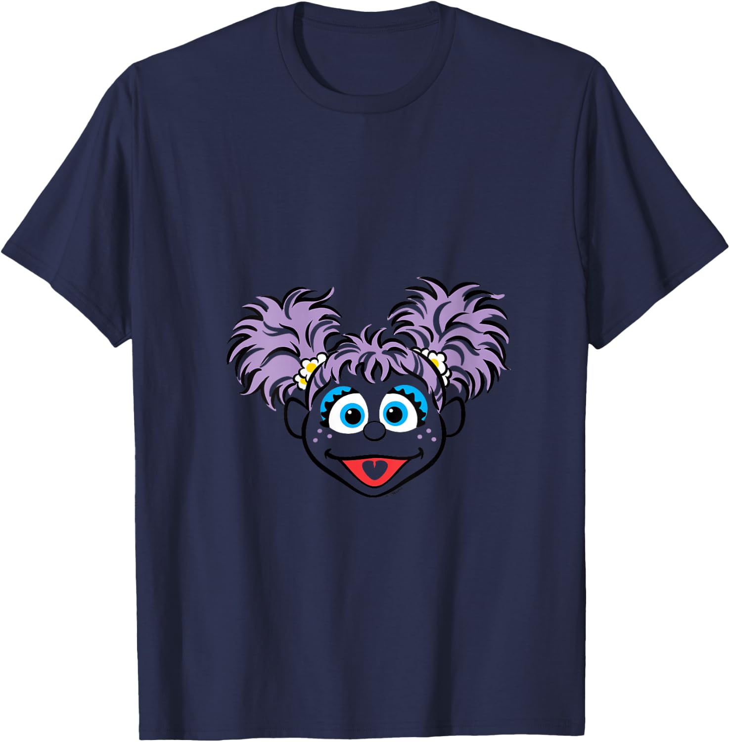 Sesame Street Abby Cadabby Full Face Halloween Costume V-Neck T-Shirt - T-Shirt | Navy