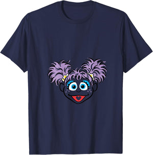 Sesame Street Abby Cadabby Full Face Halloween Costume V-Neck T-Shirt - T-Shirt | Navy