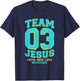 Christian - Team Jesus 03 Faith Hope Love T-Shirt - T-Shirt | Navy