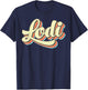 Lodi Retro Art Baseball Font Vintage T-Shirt - T-Shirt | Navy