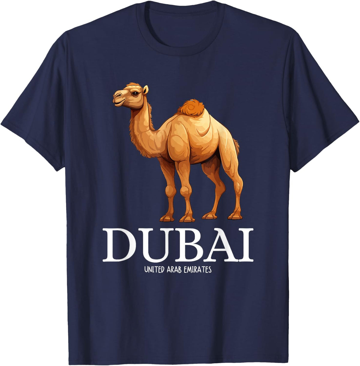 Dubai Camel Souvenir T-Shirt - T-Shirt | Navy
