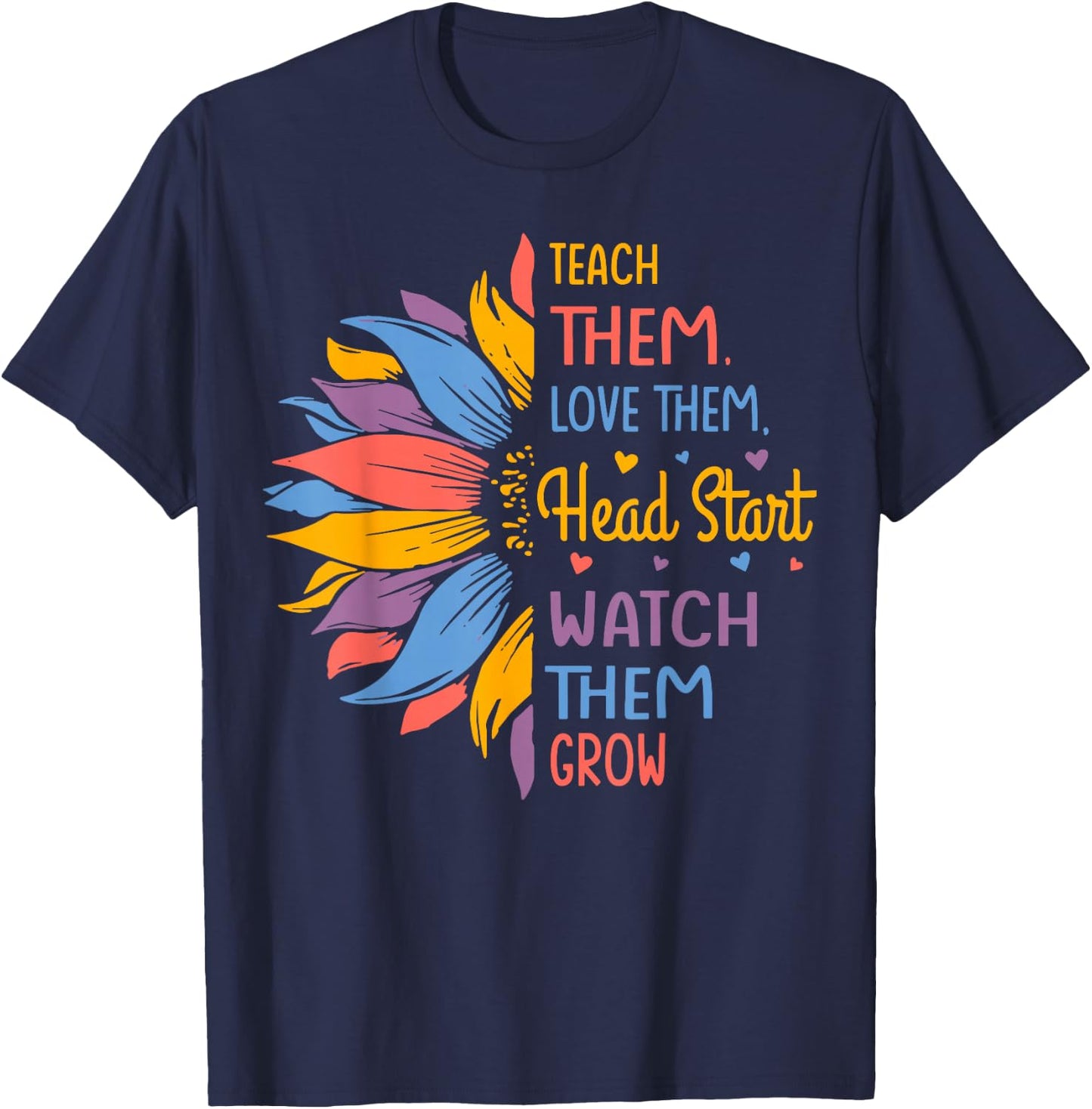 Head start Colorful Sunflower T-Shirt - T-Shirt | Navy