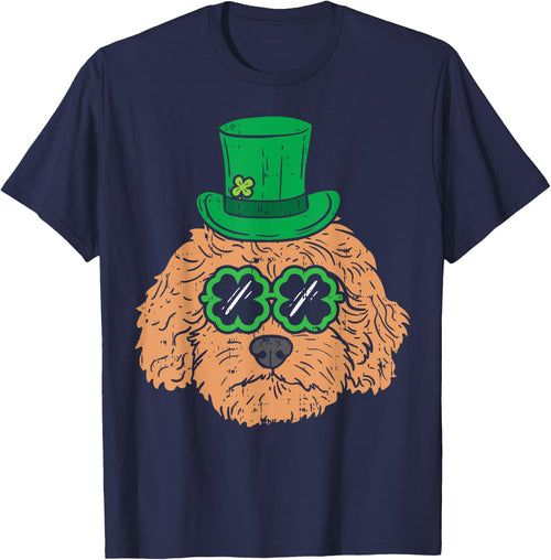 Irish Goldendoodle Doodle Dog Funny St Patricks Day Pet Gift Men Women Kids
