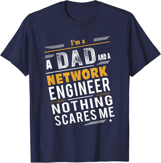 Network Engineer Dad T-Shirt - T-Shirt | Navy