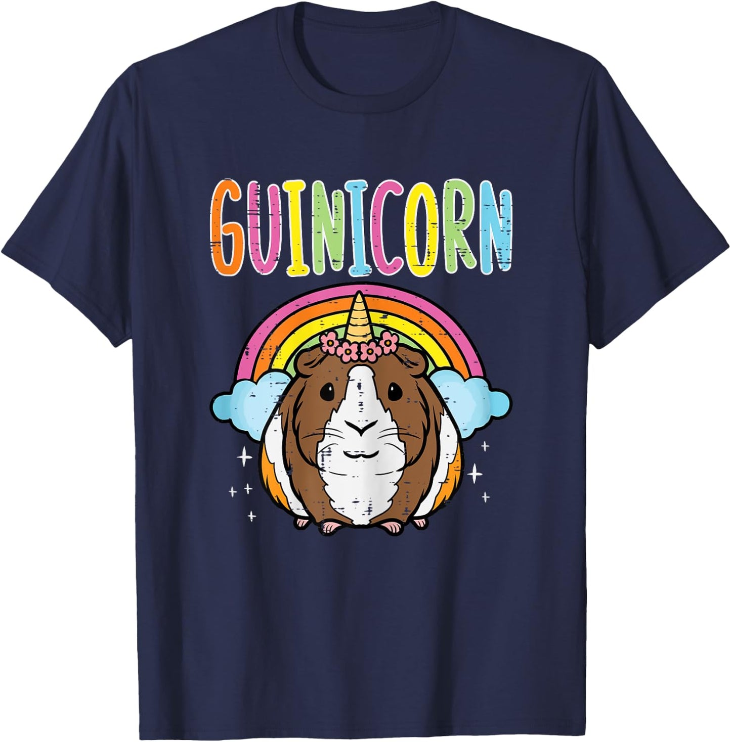 Guinea Pig Unicorn Guinicorn Cavy Girls Kids Toddler Women T-Shirt - T-Shirt | Navy
