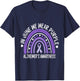 In June We Wear Purple For Dementia Alzheimers Awareness T-Shirt - T-Shirt | Navy