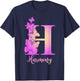 Harmony, cute personalized butterfly custom kids girls name T-Shirt - T-Shirt | Navy