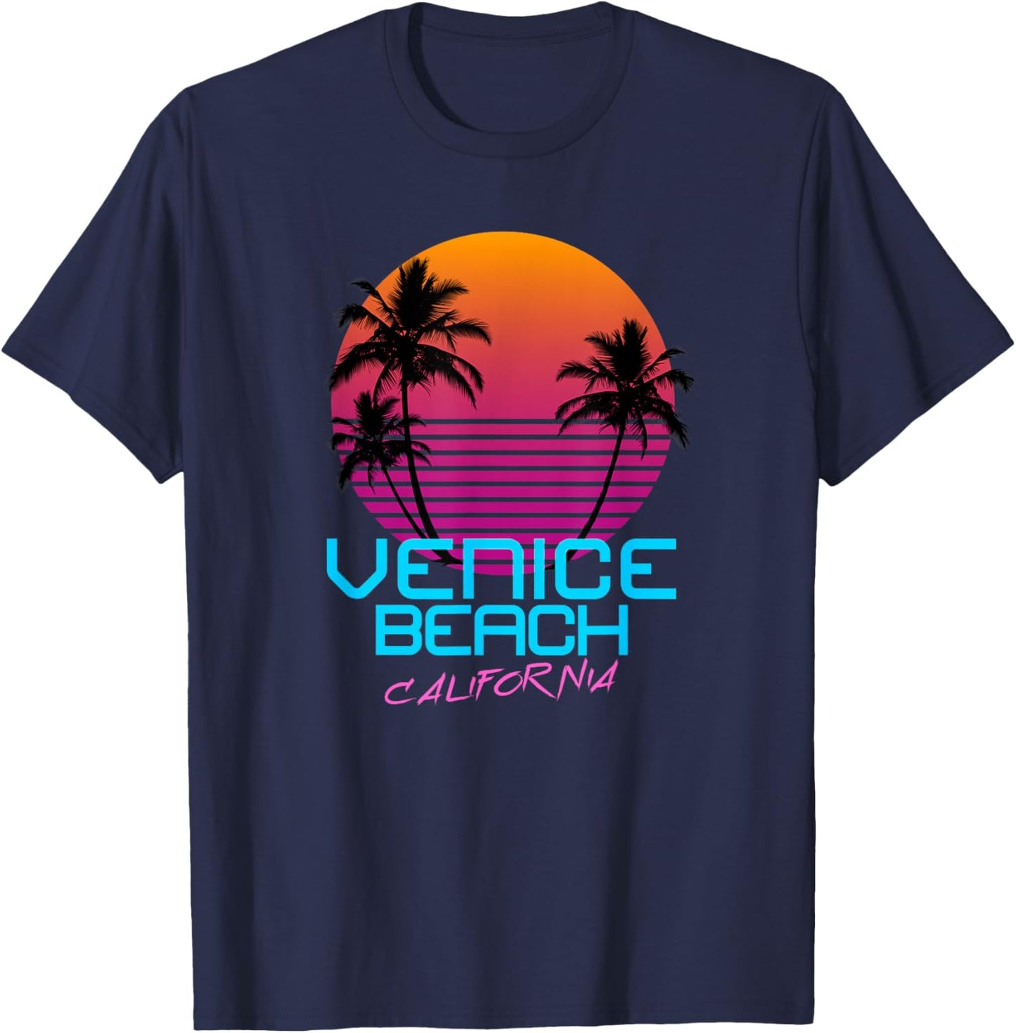 Venice Beach California T-Shirt - T-Shirt | Navy