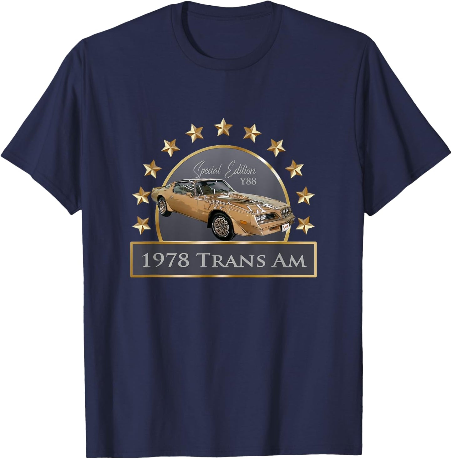 Vintage 1978 Special Edition Trans Am Y88, American Muscle T-Shirt - T-Shirt | Navy