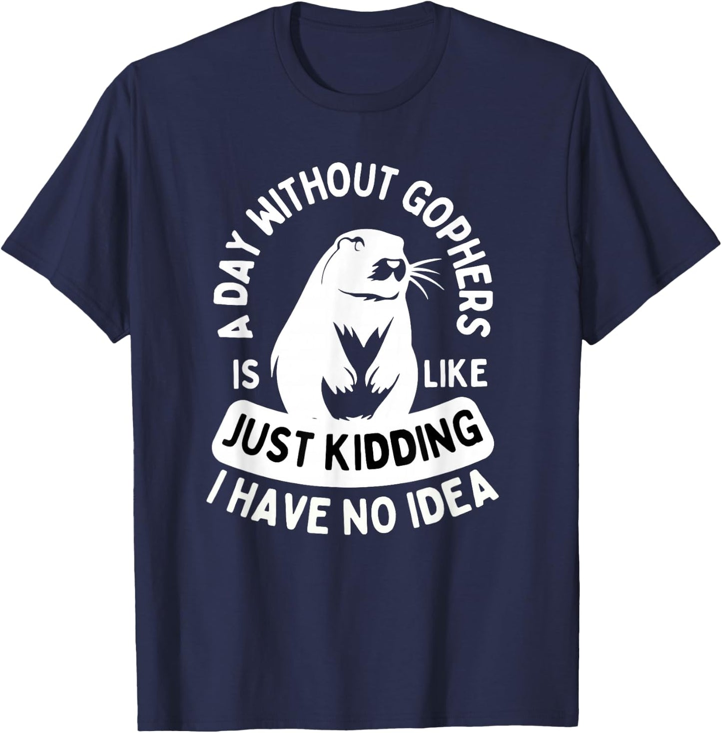 Gopher Shirt Animal Lover Gopher Lover Gophers T-Shirt - T-Shirt | Navy