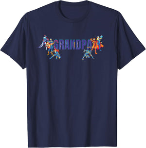Marvel Super Heroes Avengers Family Vacation Trip Grandpa T-Shirt - T-Shirt | Navy
