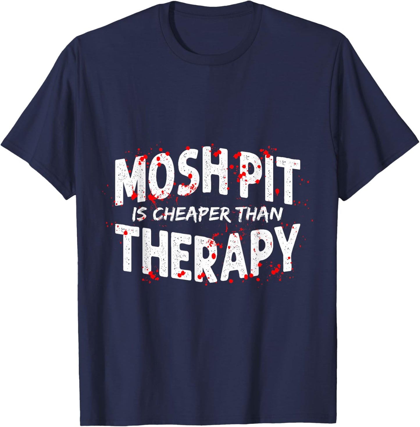Heavy Metal Trash Metal Metalhead Music T-Shirt - T-Shirt | Navy
