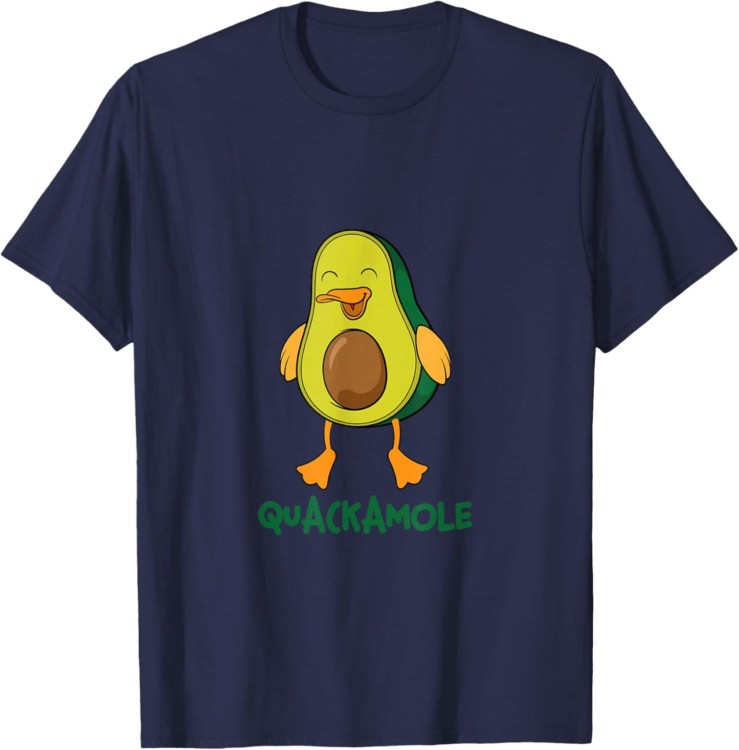 Guacamole Gift Avocado Costume Duck Vegan I Quackamole T-Shirt - T-Shirt | Navy