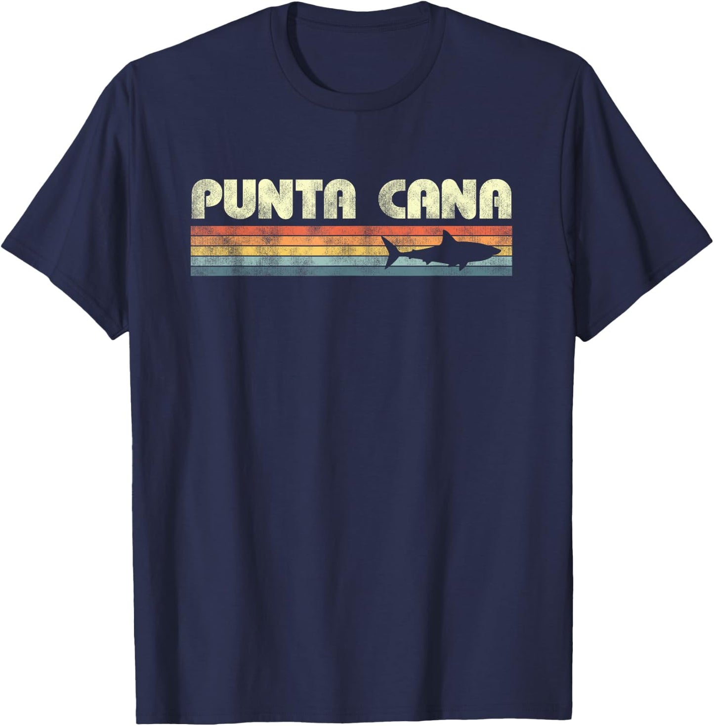 Punta Cana Dominican Republic Shark Boys Girls T-Shirt - T-Shirt | Navy