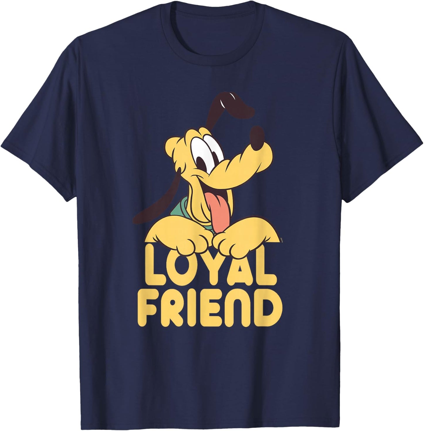 Disney Pluto Mickey Mouse’s Dog Pal Loyal Friend T-Shirt - T-Shirt | Navy