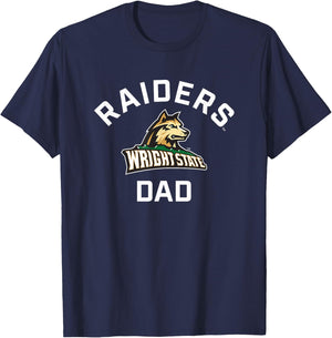 Wright State University WSU Raiders Arched Dad T-Shirt - T-Shirt | Navy