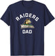 Wright State University WSU Raiders Arched Dad T-Shirt - T-Shirt | Navy